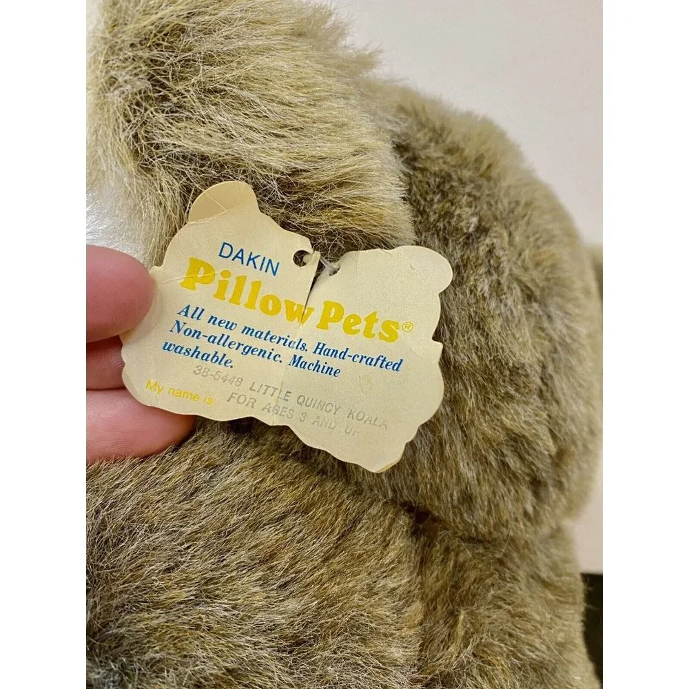 Dakin Pillow Pet Little Quincy Koala 1981 W/ Tags Vintage 38-5448 Stuffed Animal